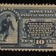 U.S. Stamps SCOTT #E-2, 10c BLUE-USED; FINE W/ NICE DEEP COLOR; CATALOG $45