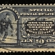U.S. Stamps SCOTT #E-4 10c BLUE, LINE UNDER “TEN CENTS”, MDOG, SMALL FAULTS-CAT $850