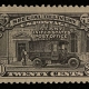 U.S. Stamps SCOTT #F-1, 10c ULTRAMARINE, MINT-TRACES OF OG, SOILING DUE TO GUM SWEAT-CAT $75