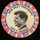 Post-1920 1960 KENNEDY-JOHNSON JUGATE “LEADERS OF OUR COUNTRY-FRIENDLY WORLD” BUTTON-MINT