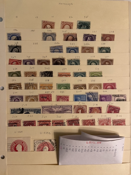 U.S. Stamps HUNDREDS USED U.S. SINGLES W/ BETTER ON STOCKPAGES; 1851-1920s, FAULTS-CAT $2500