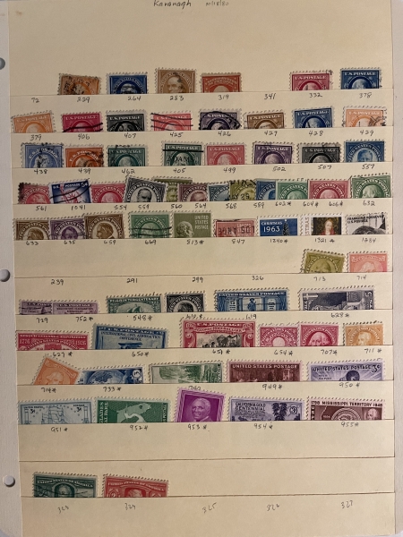 U.S. Stamps HUNDREDS USED U.S. SINGLES W/ BETTER ON STOCKPAGES; 1851-1920s, FAULTS-CAT $2500