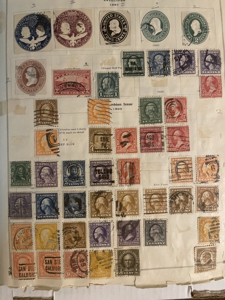 U.S. Stamps SCOTT INTERNATIONAL ALBUM, 10000+ USED SINGLES, HINGED/PAGES-HUGE CAT $10000+!