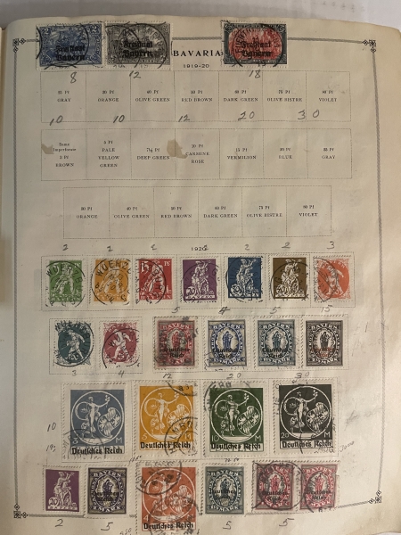 U.S. Stamps SCOTT INTERNATIONAL ALBUM, 10000+ USED SINGLES, HINGED/PAGES-HUGE CAT $10000+!