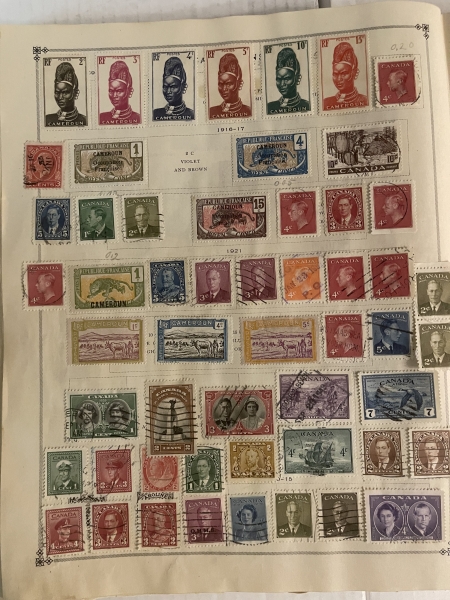 U.S. Stamps SCOTT INTERNATIONAL ALBUM, 10000+ USED SINGLES, HINGED/PAGES-HUGE CAT $10000+!