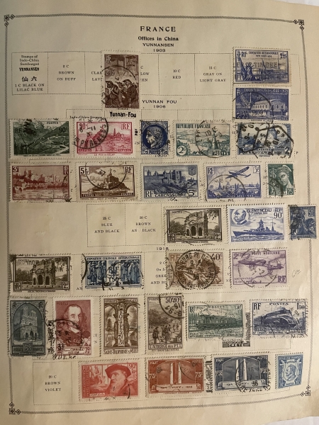 U.S. Stamps SCOTT INTERNATIONAL ALBUM, 10000+ USED SINGLES, HINGED/PAGES-HUGE CAT $10000+!