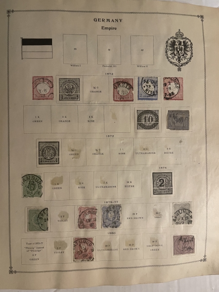 U.S. Stamps SCOTT INTERNATIONAL ALBUM, 10000+ USED SINGLES, HINGED/PAGES-HUGE CAT $10000+!