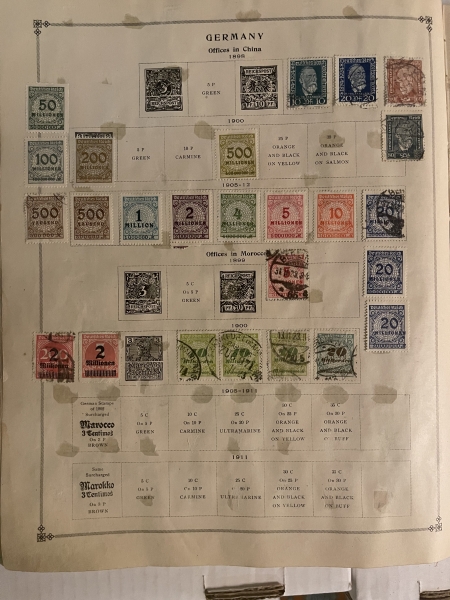 U.S. Stamps SCOTT INTERNATIONAL ALBUM, 10000+ USED SINGLES, HINGED/PAGES-HUGE CAT $10000+!