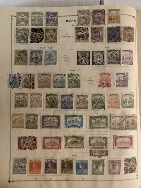 U.S. Stamps SCOTT INTERNATIONAL ALBUM, 10000+ USED SINGLES, HINGED/PAGES-HUGE CAT $10000+!