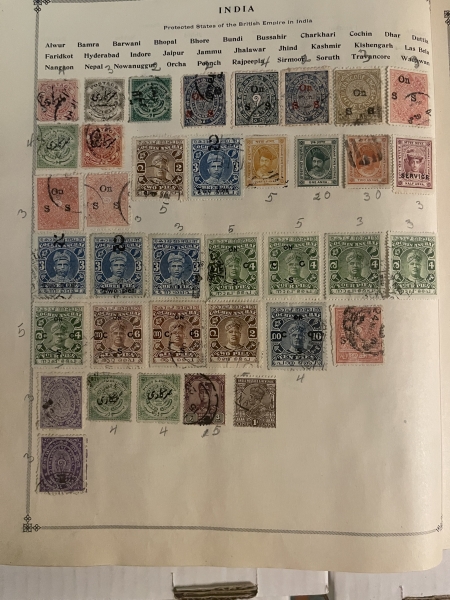 U.S. Stamps SCOTT INTERNATIONAL ALBUM, 10000+ USED SINGLES, HINGED/PAGES-HUGE CAT $10000+!