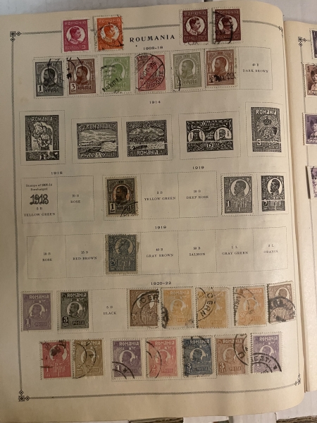 U.S. Stamps SCOTT INTERNATIONAL ALBUM, 10000+ USED SINGLES, HINGED/PAGES-HUGE CAT $10000+!