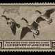 U.S. Stamps SCOTT #RW-2 1935 DUCKS, USED & SIGNED ON FRONT, VF CENTERING-CAT $160