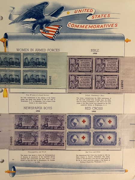 U.S. Stamps TWO PARTIAL COLLECTIONS OF MINT STAMPS & MINT BLOCKS/PLATEBLOCKS – CATALOG $500+
