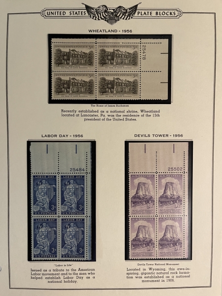 U.S. Stamps TWO PARTIAL COLLECTIONS OF MINT STAMPS & MINT BLOCKS/PLATEBLOCKS – CATALOG $500+