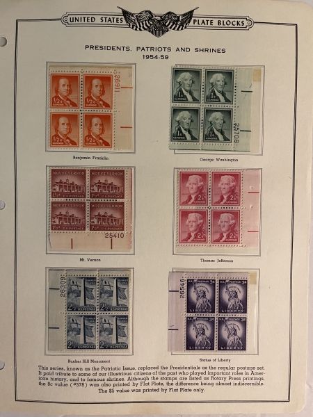 U.S. Stamps TWO PARTIAL COLLECTIONS OF MINT STAMPS & MINT BLOCKS/PLATEBLOCKS – CATALOG $500+