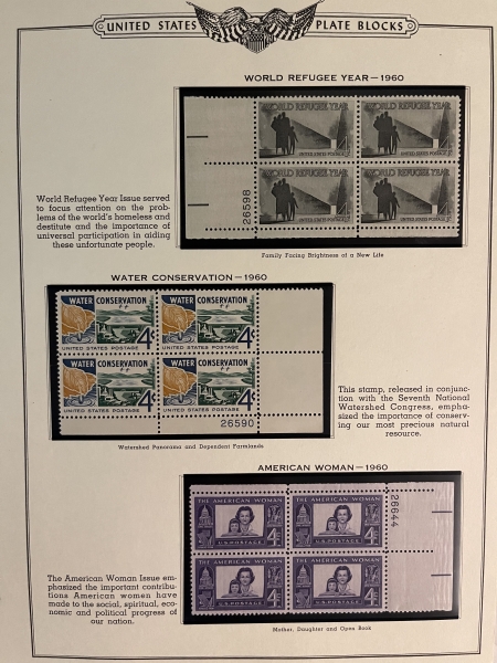 U.S. Stamps TWO PARTIAL COLLECTIONS OF MINT STAMPS & MINT BLOCKS/PLATEBLOCKS – CATALOG $500+