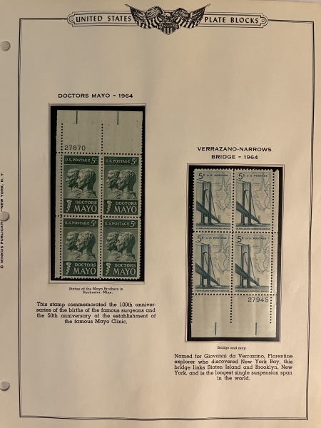 U.S. Stamps TWO PARTIAL COLLECTIONS OF MINT STAMPS & MINT BLOCKS/PLATEBLOCKS – CATALOG $500+