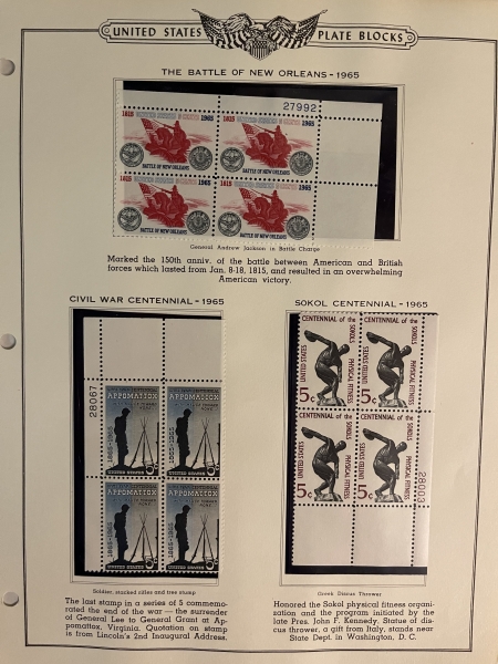 U.S. Stamps TWO PARTIAL COLLECTIONS OF MINT STAMPS & MINT BLOCKS/PLATEBLOCKS – CATALOG $500+