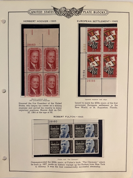 U.S. Stamps TWO PARTIAL COLLECTIONS OF MINT STAMPS & MINT BLOCKS/PLATEBLOCKS – CATALOG $500+