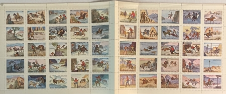 U.S. Stamps THUNDER BEFORE LIGHTNING “HISTORY OF THE PONY EXPRESS” BY ALBERTO VARGAS