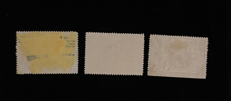 U.S. Stamps SCOTT #RW-1,2,3, $1, USED, EACH WITH FAULTS – CATALOG VALUE $435