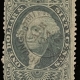 U.S. Stamps SCOTT #R-174 $3 DOCUMENTARY, BROWN, MDOG, HINGED, THIN, VF CENTERING-CAT $55