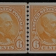 U.S. Stamps SCOTT #721, 3c, PURPLE, MOG-NH, GUIDE LINE PAIR, SUPERB & FRESH! – CATALOG $13