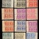 U.S. Stamps SCOTT #818, PB (2), 13c, BLUE GREEN, MOG-LH, FRESH & VF, #22847 SCARCE, CAT $30