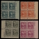 U.S. Stamps SCOTT #818, PB (2), 13c, BLUE GREEN, MOG-LH, FRESH & VF, #22847 SCARCE, CAT $30