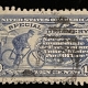U.S. Stamps SCOTT #E-4, 10c, BLUE, LINE UNDER “TEN CENTS”, USED, F+ CENTER – CATALOG $110