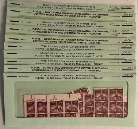U.S. Stamps MASSIVE LOT OF MOG-NH SINGLES, MULTIPLES OF BLOCKS & PLATE BLOCKS, CATALOG $5000