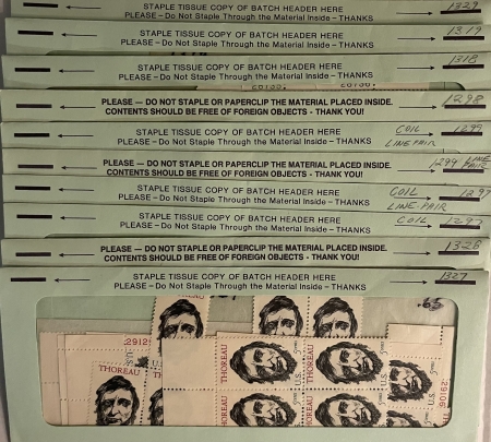 U.S. Stamps MASSIVE LOT OF MOG-NH SINGLES, MULTIPLES OF BLOCKS & PLATE BLOCKS, CATALOG $5000