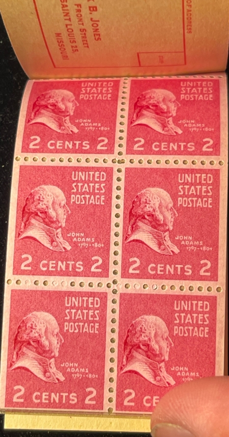 U.S. Stamps SCOTT #BK97 (BC9A) 25C UNEXPLODED BOOKLET 12x2c WASHINGTON, MNH PO FRESH CAT-$80