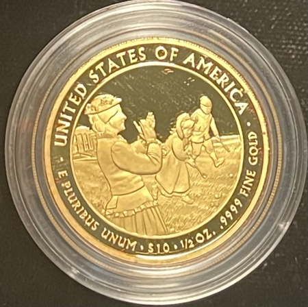 $10 2011-W LUCY HAYES PROOF $10 GOLD (1/2 OZ) – MINTAGE 3868