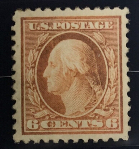 U.S. Stamps SCOTT #506 6c ORANGE, MINOR OXIDATION, MOG, NH, VF+, CAT $25-APS MEMBER
