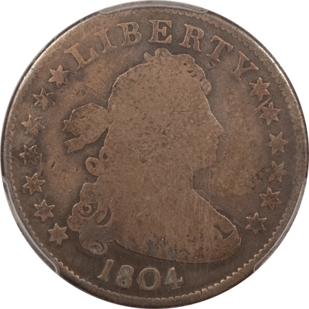 Draped Bust Quarters 1804 DRAPED BUST QUARTER – PCGS G-4, NICE SMOOTH KEY-DATE, RARE & PROBLEM FREE!