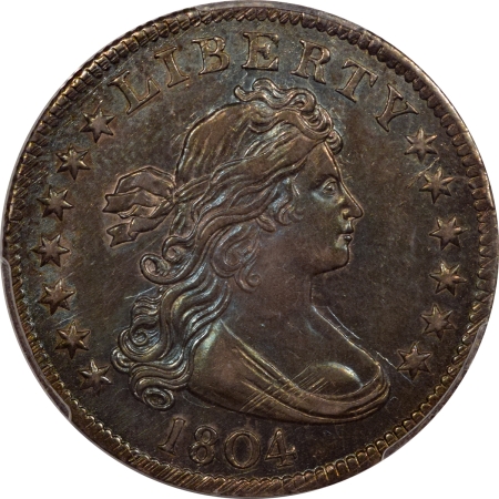 CAC Approved Coins 1804 DRAPED BUST QUARTER – PCGS MS-63+ CAC, SIMPLY STUNNING & LEGENDARY KEY-DATE