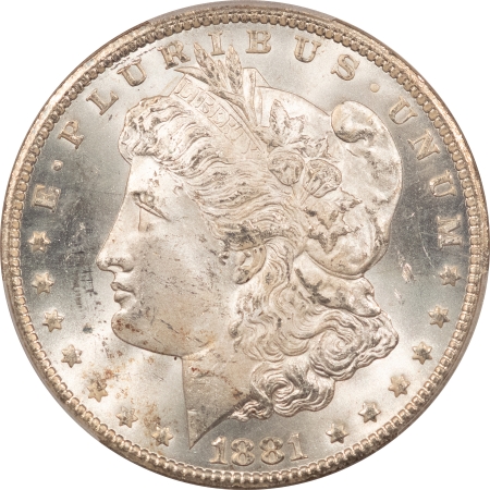 Dollars 1881-CC MORGAN DOLLAR PCGS MS-63, FRESH WHITE CARSON CITY!
