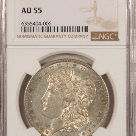 Morgan Dollars 1895-S MORGAN DOLLAR NGC AU-55, TOUGH DATE!