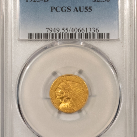 New Store Items 1925-D $2.50 INDIAN HEAD GOLD – PCGS AU-55