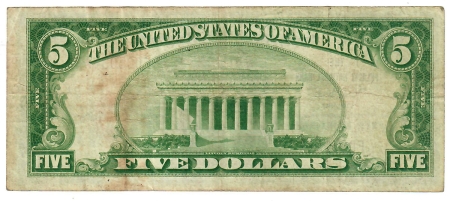 Small National Currency 1929 $5 THE PULASKI NATIONAL BANK OF PULASKI, VA CHTR #4071, NICE ORIGNAL VF