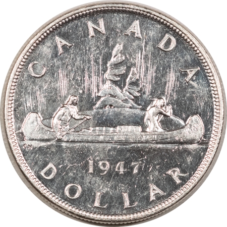 New Store Items CANADA 1947 “BLUNT 7” SILVER ONE DOLLAR, HIGH GRADE & APPEARS CHOICE BU