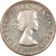 World Certified Coins CANADA 1953 SILVER $1, FLAT RIM, STRAP, KM-54-B.U., CHOICE & SEMI PROOFLIKE!