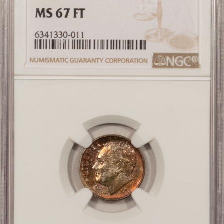New Certified Coins 1958-D ROOSEVELT DIME – NGC MS-67 FT, GORGEOUS & FULLY STRUCK!