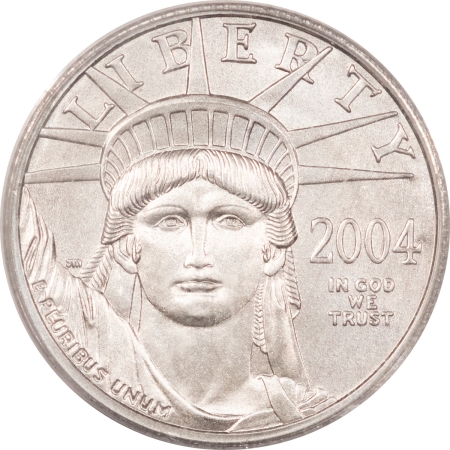 American Platinum Eagles 2004 $25 1/4 OUNCE PLATINUM STATUE OF LIBERTY, PCGS MS-70, PERFECTION!