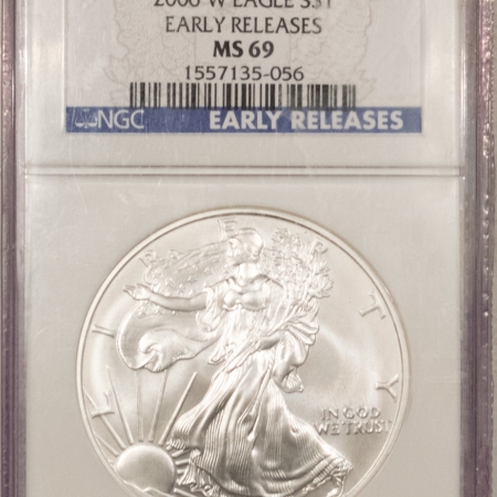 American Silver Eagles 2006-W AMERICAN SILVER EAGLE, EARLY RELEASE, NGC MS-69