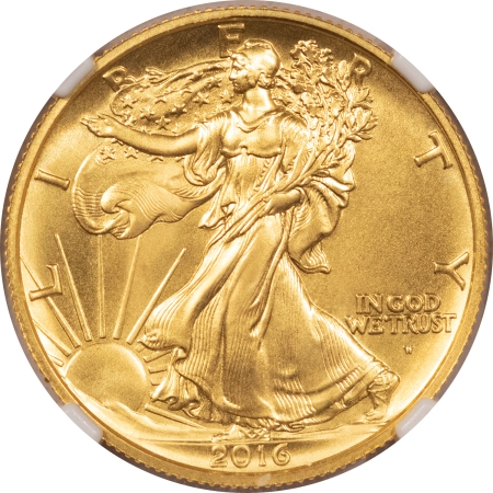 Modern Gold Commems 2016-W 1/2 OZ WALKING HALF DOLLAR CENTENNIAL GOLD 100TH ANNIVERSARY NGC MS-69