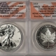 American Silver Eagles 2019 PRIDE OF 2 NATIONS 2 PC SET PCGS RP70/PR70 HISTORY IN YOUR HANDS FDI 1/250