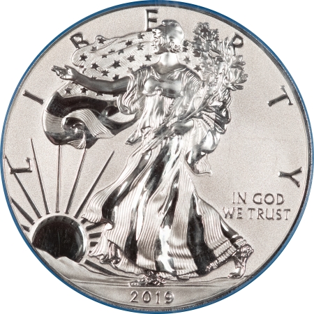 American Silver Eagles 2019 PRIDE OF 2 NATIONS 2 COIN SET PCGS RP70/PR70 FDI, EAGLE W/ MERCANTI LABEL