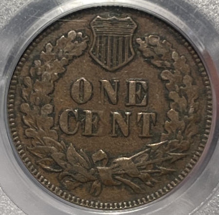 Indian 1873 INDIAN CENT – DOUBLED LIBERTY, PCGS VF-35 SMOOTH BROWN STRONG HEADBAND RARE